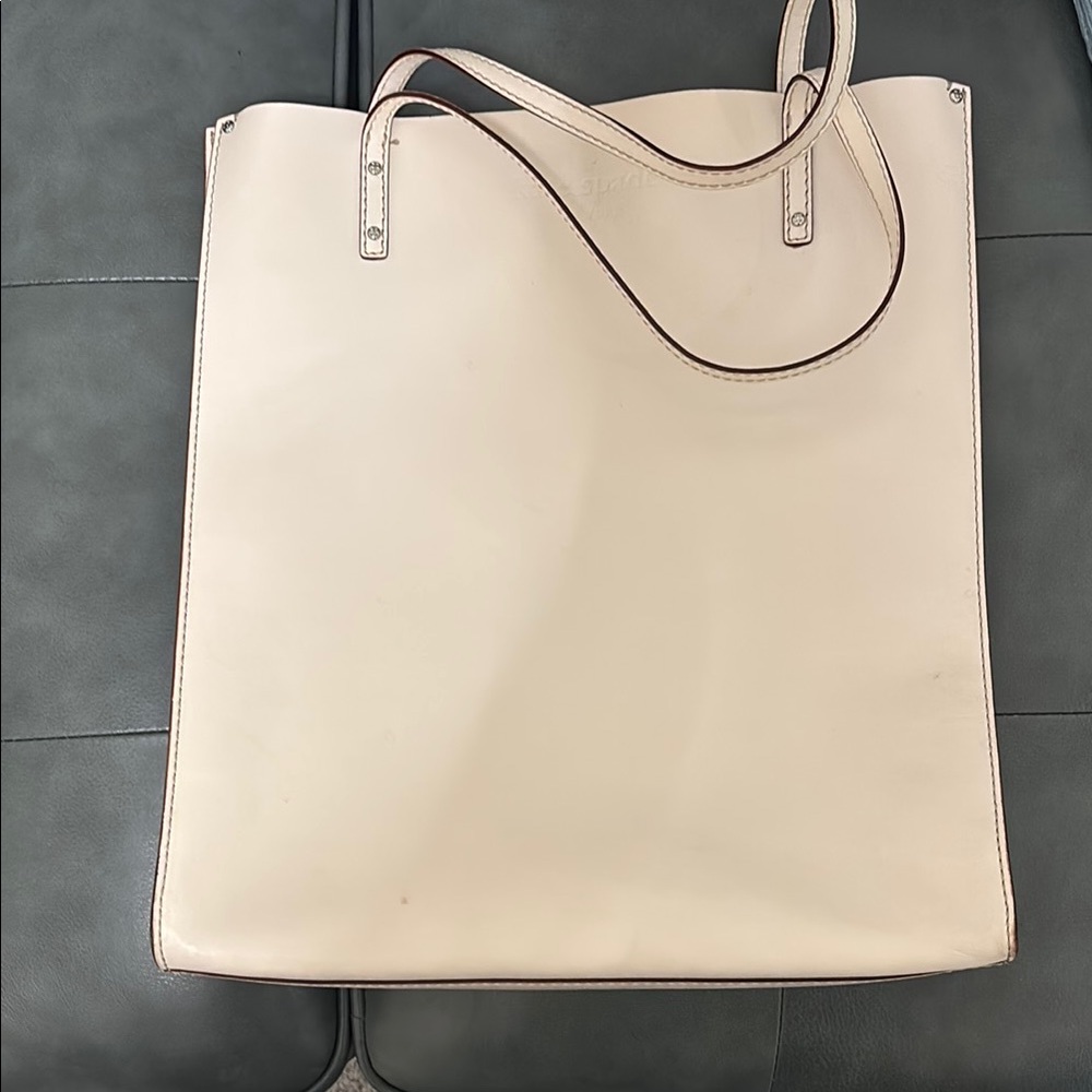 Kate spade New York cream leather tote